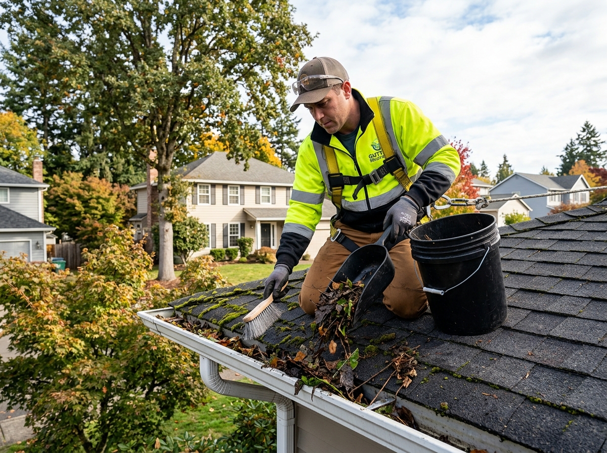 Step 2: Eaves, Gutters & Downspout Cleanout